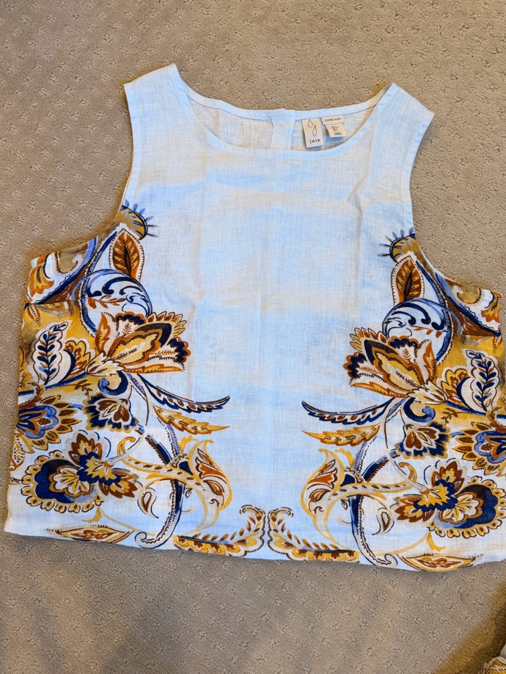 Joie 100% Linen 2PC Top and Shorts Set - Picture 2 of 7